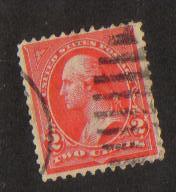 #252 VF Used 2c carmine type iii Washington 1894 Issue