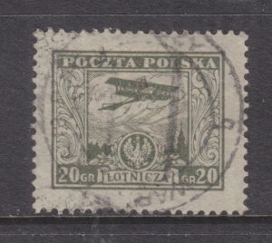 POLAND, 1925 Air, 20g. Olive, used.