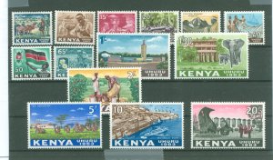 Kenya #1-14 Mint (NH) Single (Complete Set) (Animals)