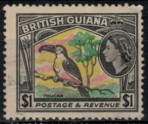 Br. Guiana #265  CV $3.50  Toucan