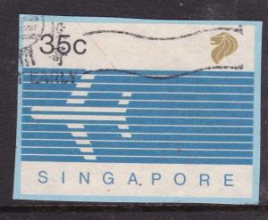 Singapore 35c postal stationary Cutout VFU VFG 