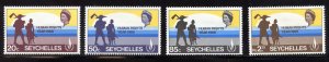 Seychelles 244-47  MLH,   Human Rights Year Ovpt. Set from 1968.