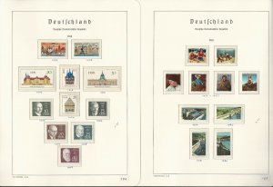 Germany DDR Stamp Collection on 24 Hingless Lighthouse Pages, 1967-69, JFZ