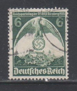 Germany,  6pf Eagle and Swastika (SC# 465) Used