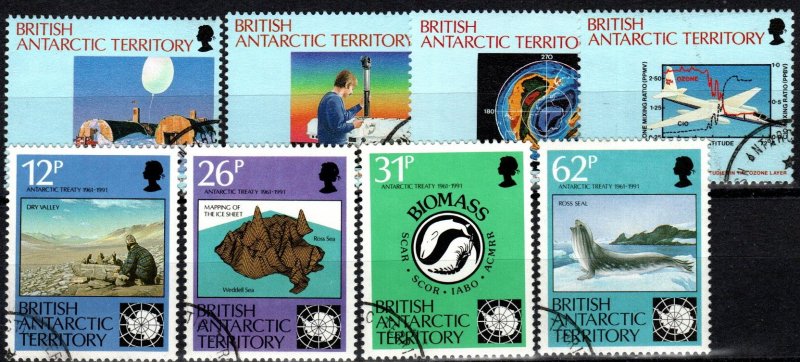 British Antarctic Territory #176-83  F-VF Used CV $23.00 (X769)