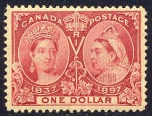 CANADA #61 CHOICE Mint - 1897 $1.00 Jubilee