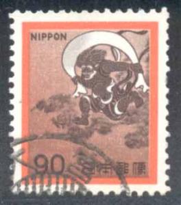 Japan ~ #1076 ~ Wind God Fujin ~ Used