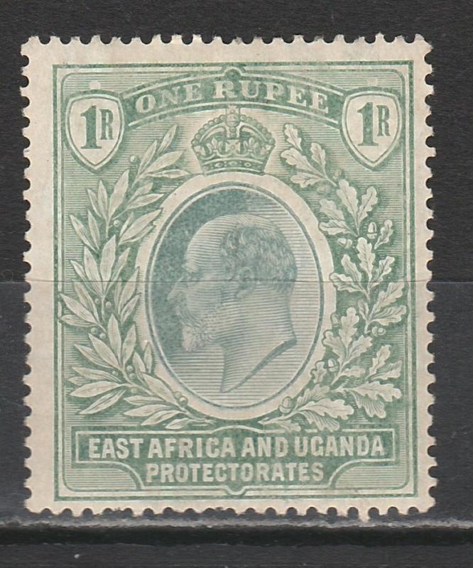 EAST AFRICA & UGANDA 1904 KEVII 1R WMK MULTI CROWN CA