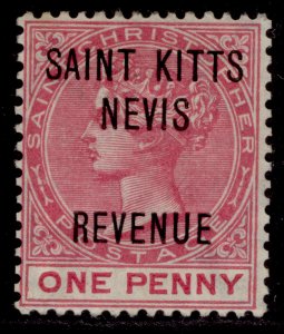 ST KITTS-NEVIS - St Christopher QV SG R3, 1d rose, M MINT.