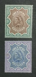 MOMEN: INDIA SG #108-109 MINT OG NH LOT #198489-6077