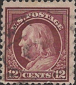 # 512 USED CLARET BROWN BEN FRANKLIN OFFSET ON REVERSE