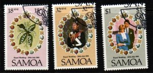 SAMOA SG599/601 1981 ROYAL WEDDING USED