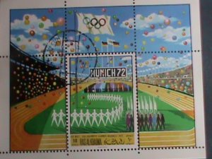 RAS AL KHAIMA-1972- OLYMPIC GAMES MUNICH'72 CTO S/S VERY FINE PLEASE WATCH