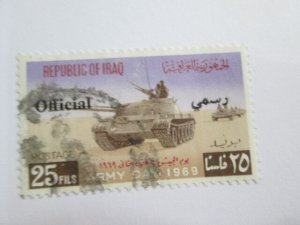 Iraq #O244  used   2018 SCV = $3.00