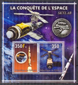 Djibouti 2013 Conquest of Space (XVII) SKYLAB Sheet MNH