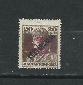 Hungary Romanian Occ 2N42b Mi 58a Red Overprint MLH VF 1919 SCV $50.00