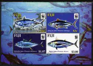 FIJI - 2004 - Endangered Species, Tuna - Perf Min Sheet - Mint Never Hinged