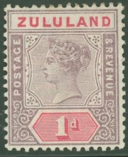 1894 Zululand Scott 16 Queen Victoria MLH British Stamp overprinted