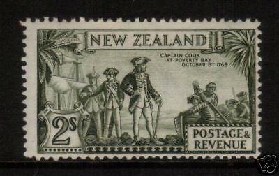 NEW ZEALAND 1935 2/- PICTORIAL COQK FLAW MLH SG568a