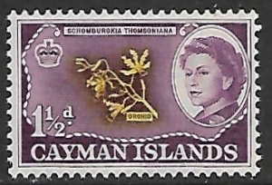 Cayman Islands # 155 - Queen Elisabeth & Orchid - MNH.....{KBl4}