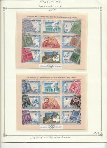 KYRGYZSTAN Sc 186-9 NH 4 MINISHEETS of 2002 - OLYMPICS