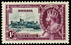 NIGERIA SG33, 1s slate & purple, NH MINT. 