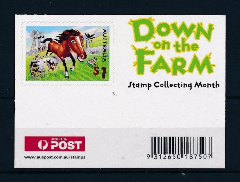[57708] Australia 2005 Horse Self Adhesive from booklet MNH
