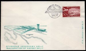Yugoslavia - Croatia - Cover 1966 - Inauguration of Airport Split