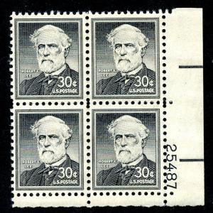 U.S. Scott 1049 FVF MNH Plate Block of 4