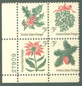 MALACK 1254 - 1257 VF OG NH, Plate Block pb1741