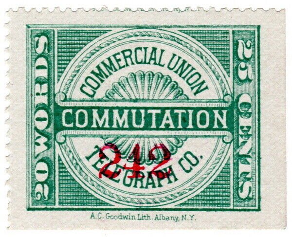 (I.B) USA Telegraphs : Commercial Union 25c