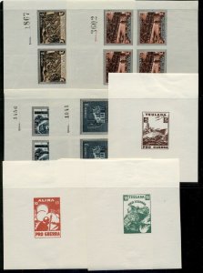 SPAIN 1930's Private Overprints, Charity and Provisional Issues Civil War Locals