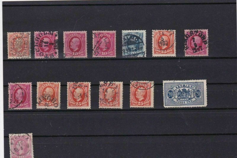 sweden early stamps ref r8784