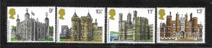 Great Britain 1978 British Architecture Sc 831-834 MNH A1507