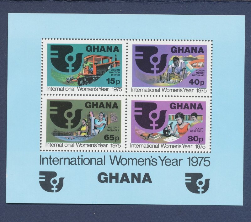 GHANA - Scott 558 - MNH S/S - International Women's Year - 1975