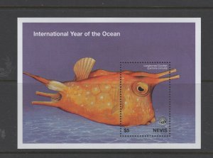 Nevis #1094  (1998 Cowfish Fish sheet)  VFMNH CV $4.35
