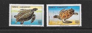 TURTLES - TURKEY #2456-7  MNH