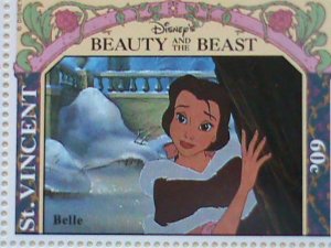 ST.VINCENT  STAMP -DISNEY CARTOON-BEAUTY AND THE BEAST MNH SHEET #2 VERY RARE