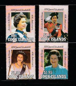 Cook Islands 1130-1133 Set MNH Queen Elizabeth