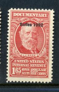 R601 $1.65  Series of 1952 Revenue Mint Stamp NH (Stock Bx 587)