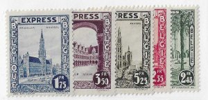 Belgium Sc #E1-E5  set of 5 OG VF