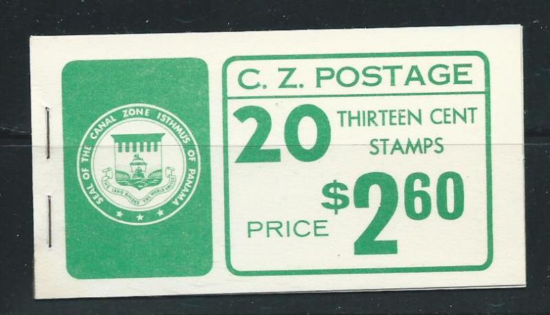 Canal Zone C50a 1968-76 13c booklet  MNH