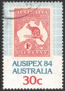 Australia SC#925 30¢ Australian 1d Stamp from 1913 (1984) Used