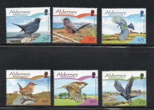 Alderney Sc 297-302 2007 Birds stamp set mint NH