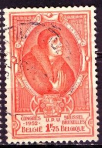 Belgium; 1952: Sc. # 436: Used Single Stamp