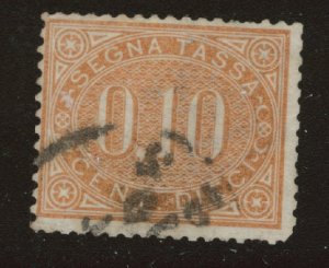 ITALY Scott J2 Used 1869 Postage due CV $65