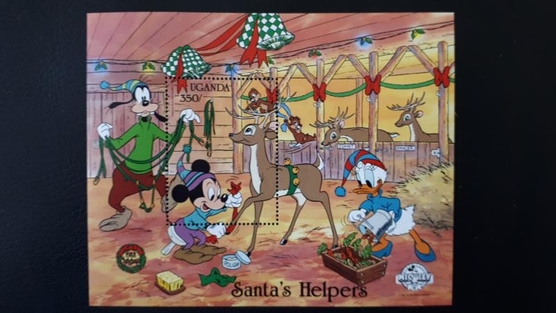 Disney - Uganda 1988. - Christmas ** MNH Block/1