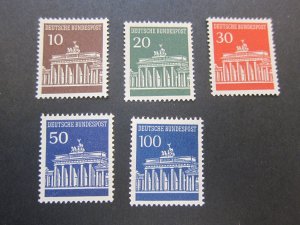 Germany 1966 Sc 952-56 set MNH