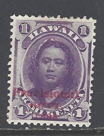 Hawaii Sc # 53 hinged (JE)