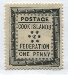 Cook Islands 1892 1d mint o.g. hinged